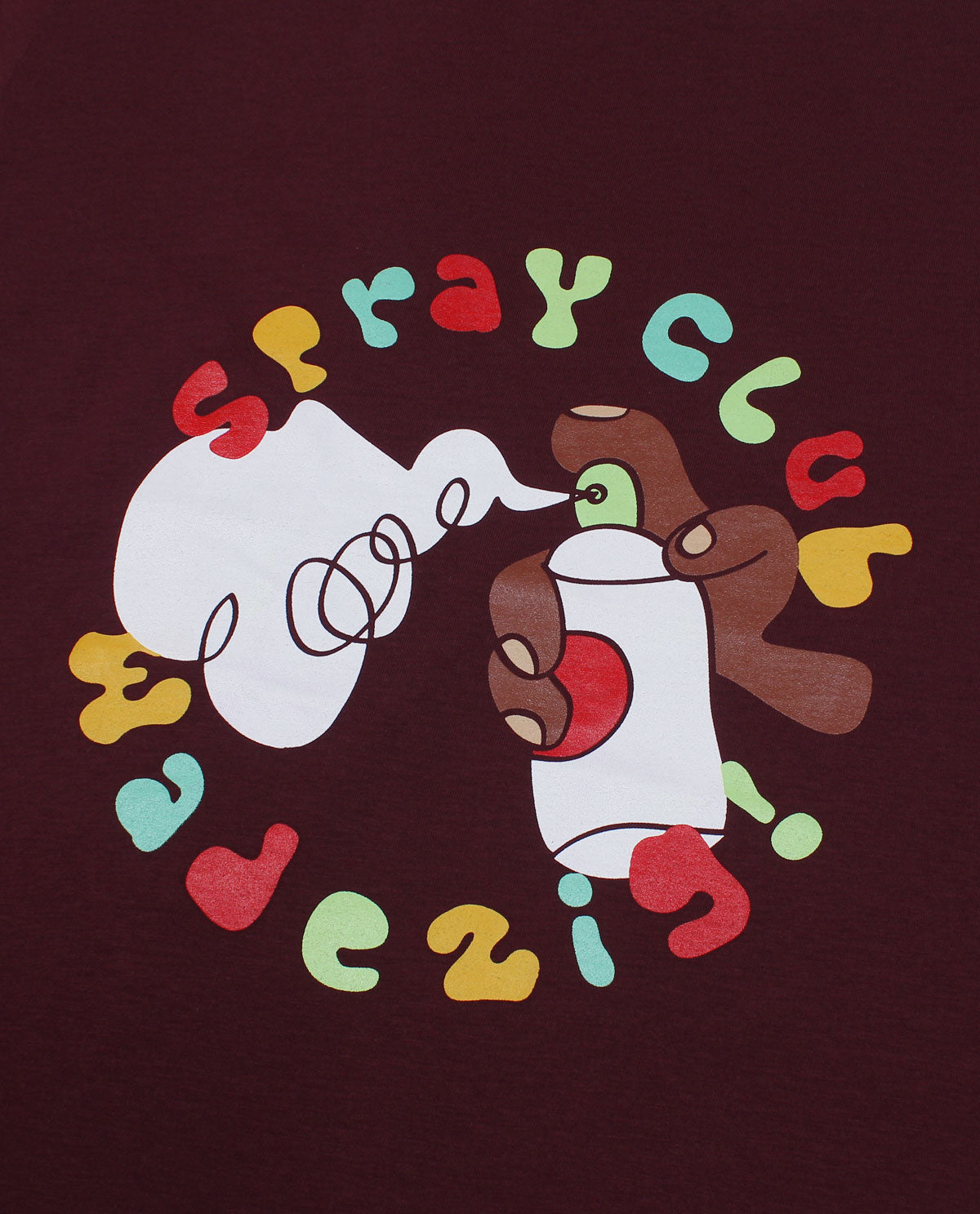 Wadezig! T-Shirt - Spray Club Maroon