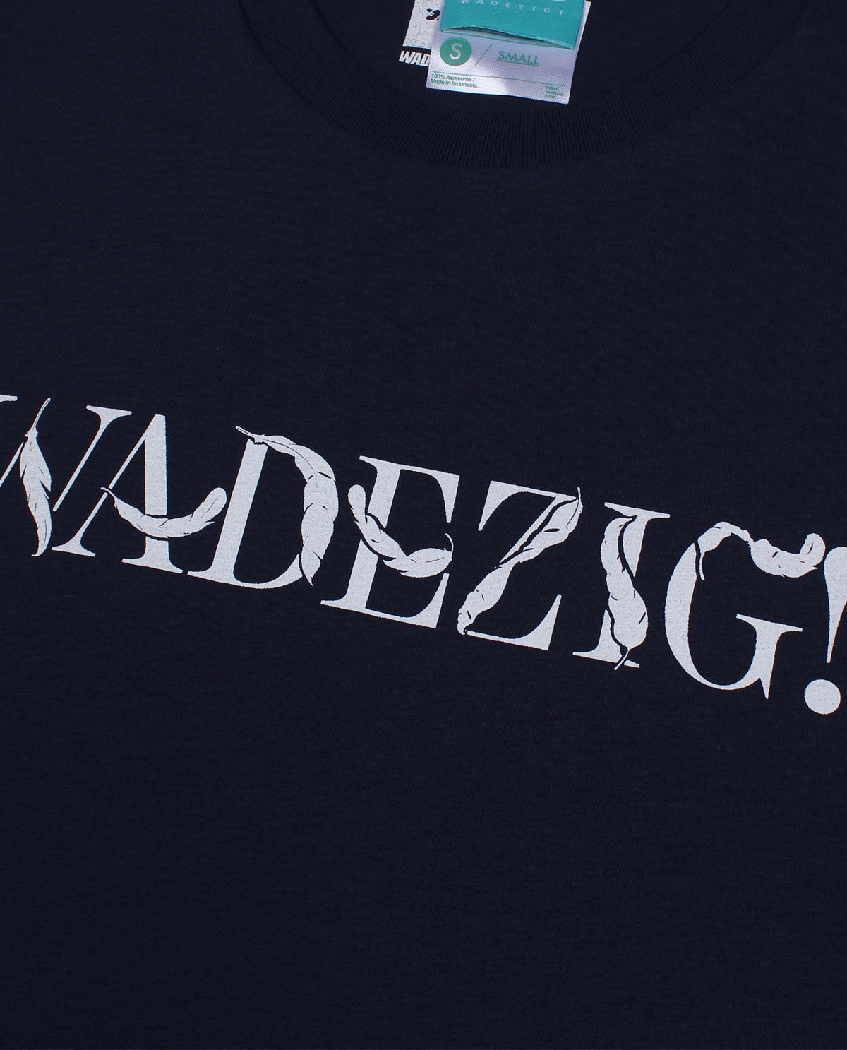 Wadezig! T-Shirt - Swan Navy