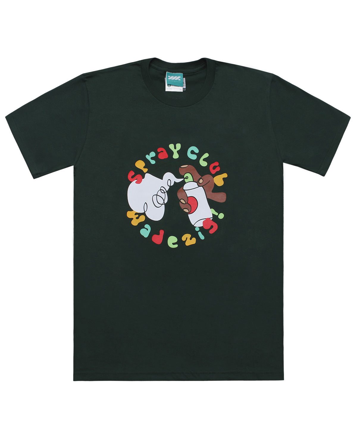 Wadezig! T-Shirt - Spray Club Green Tee