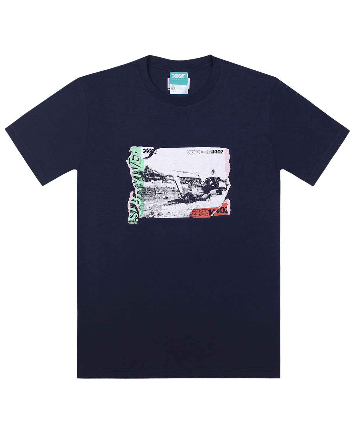 Wadezig! T-Shirt - Survive Navy Blue