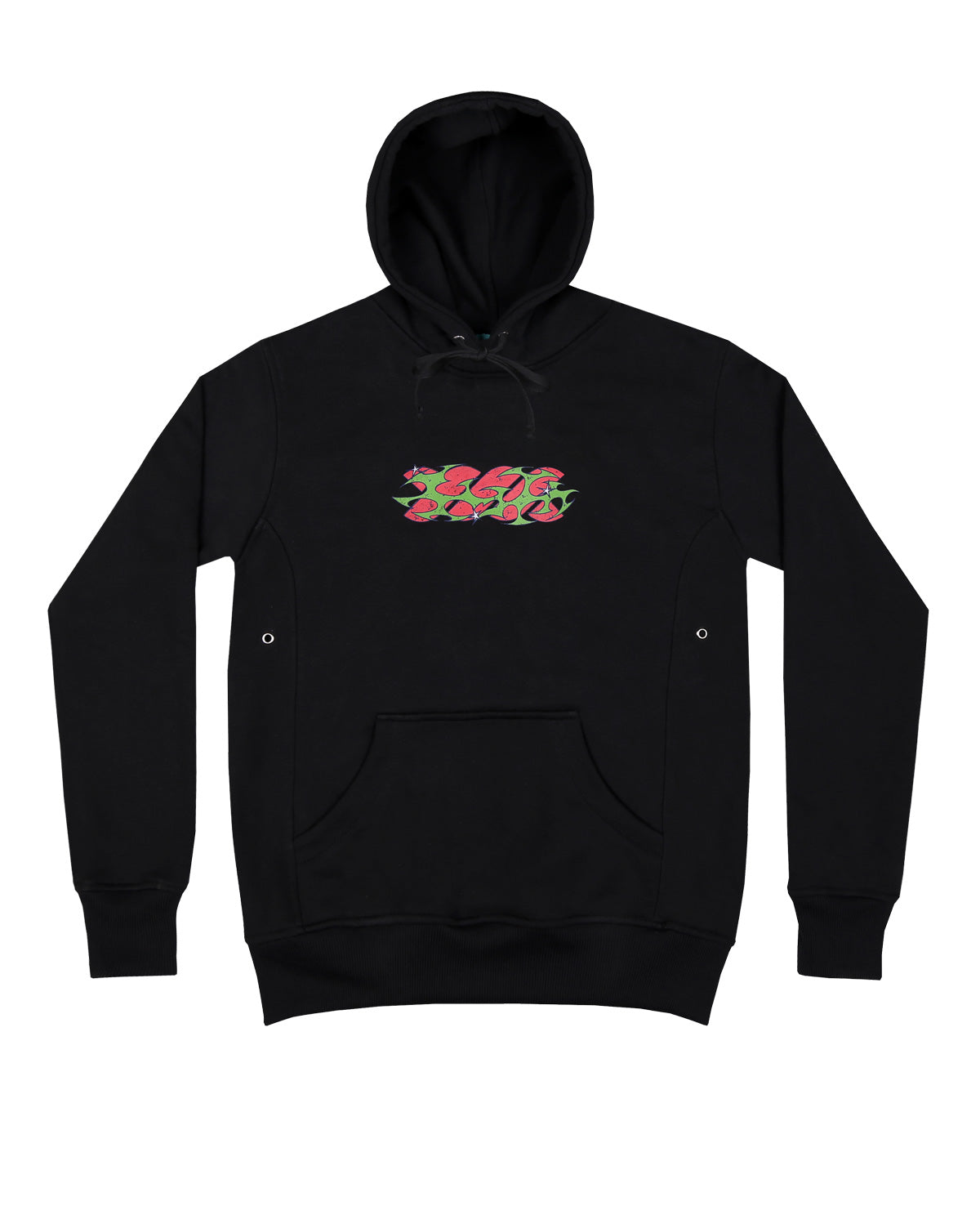 WADEZIG! SWEATER -TRIBAL TWISTY BLACK HOODIE