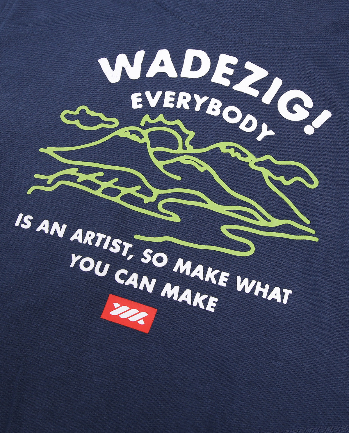 WADEZIG! SWEATER - MOUNTAIN HOODIE BLUE