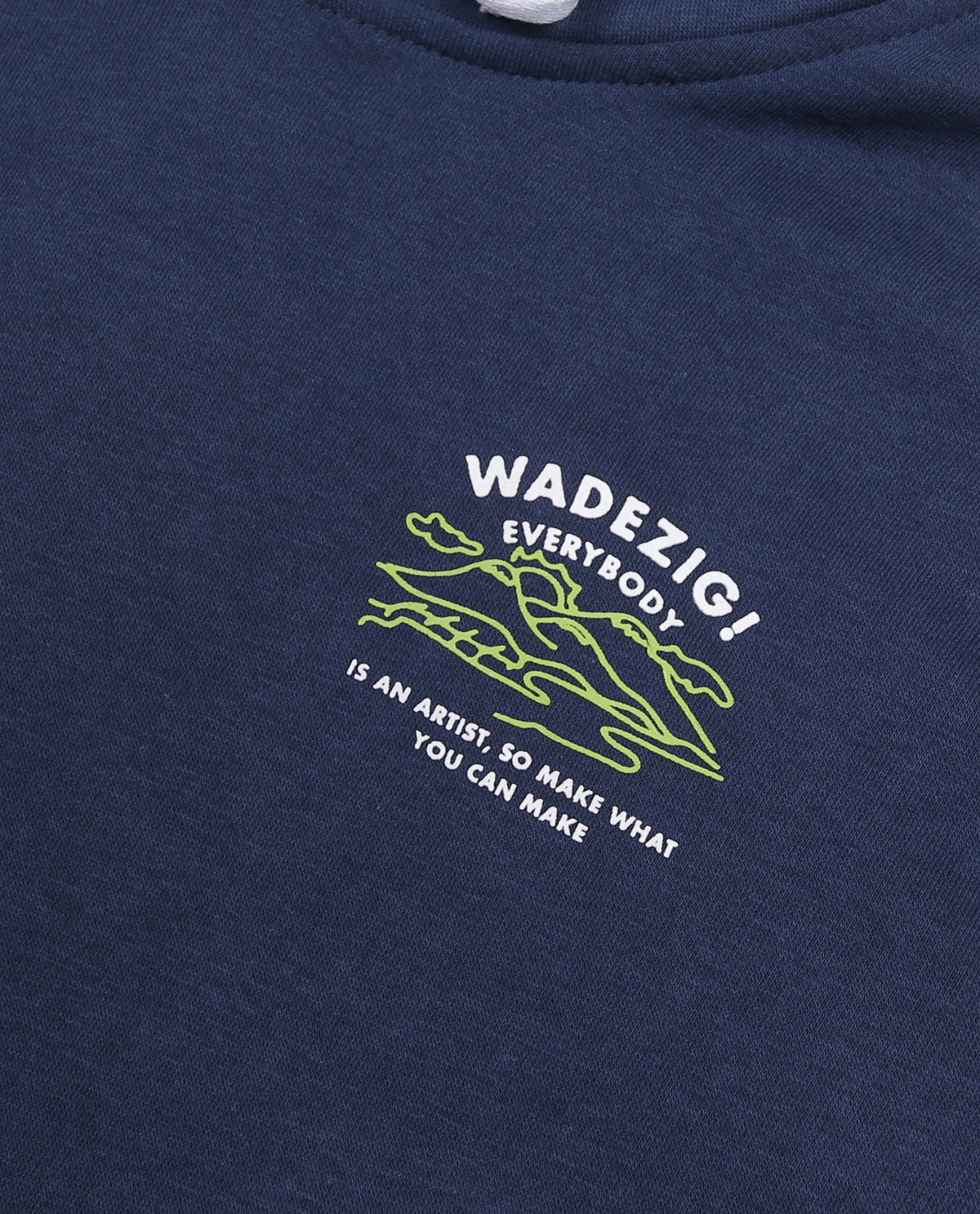 WADEZIG! SWEATER - MOUNTAIN HOODIE BLUE