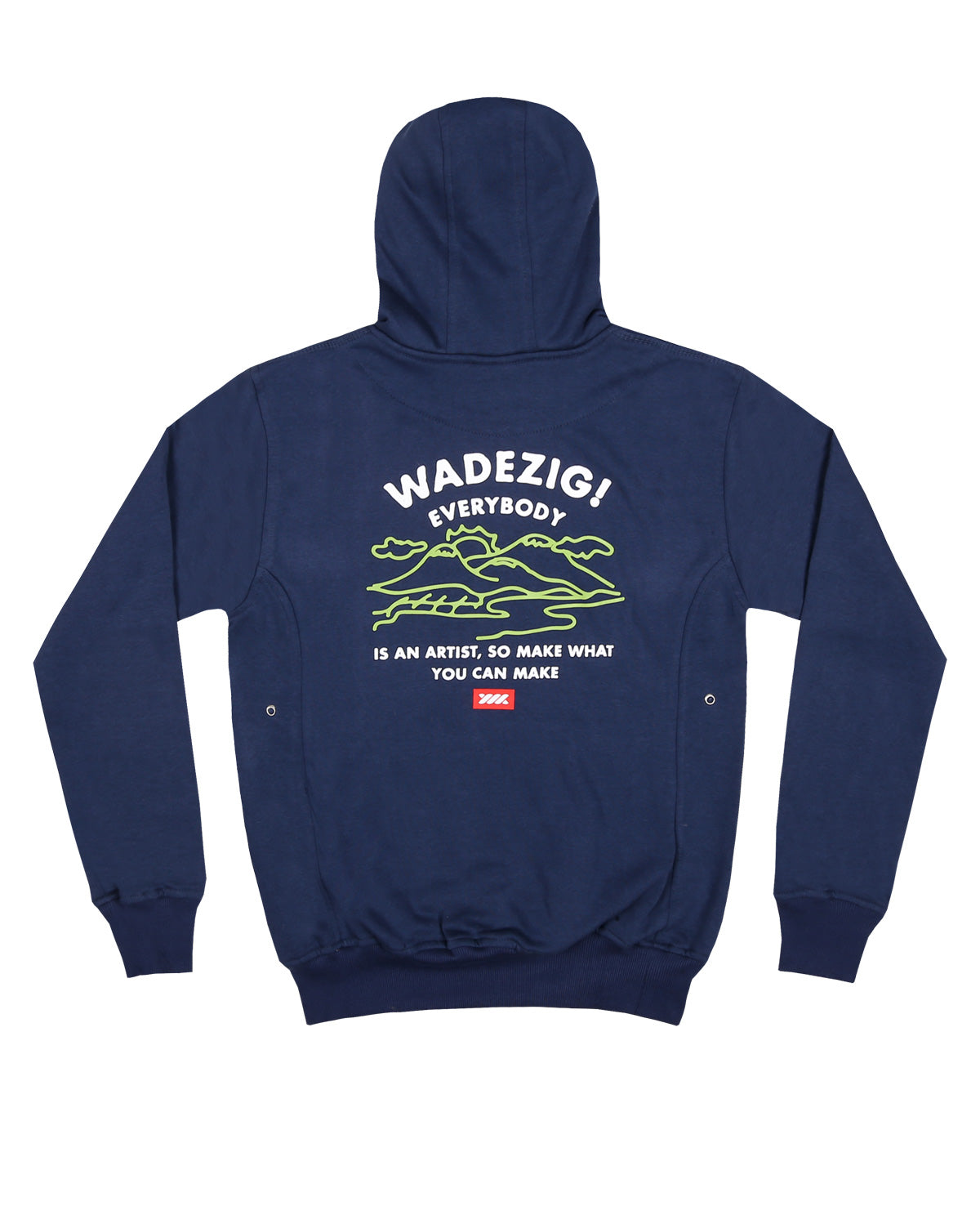 WADEZIG! SWEATER - MOUNTAIN HOODIE BLUE