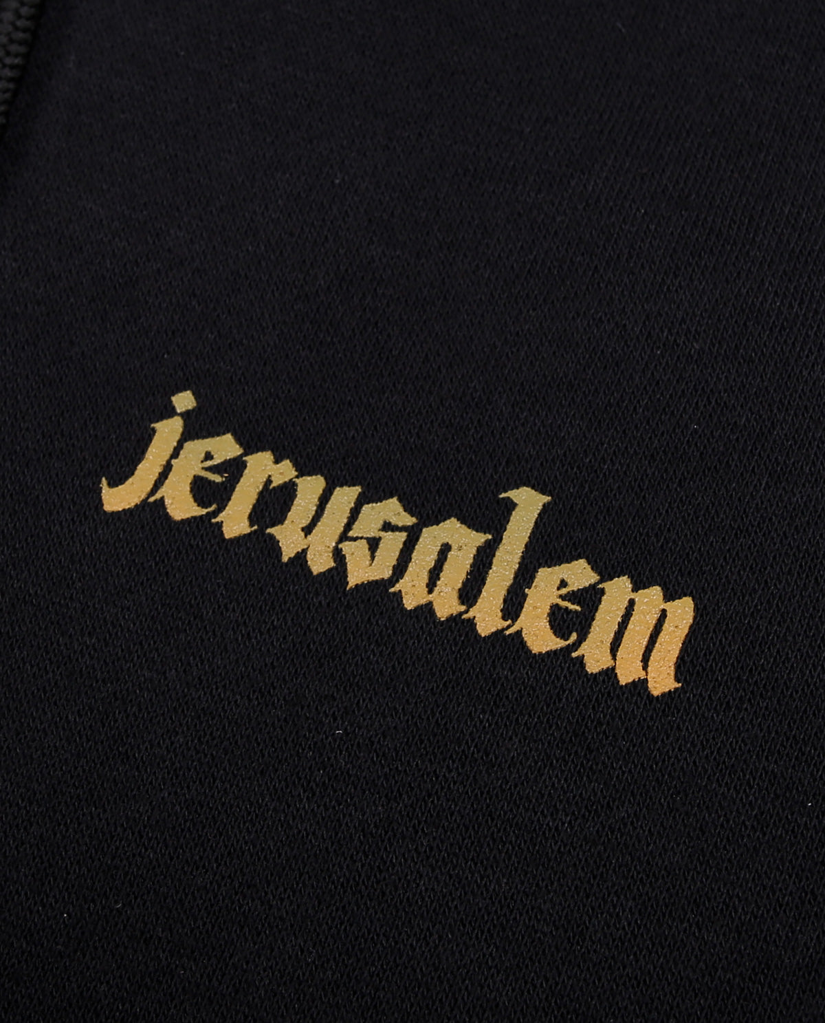 WADEZIG! SWEATER - THE DOVE JERUSALEM SERIES ZIPPER BLACK