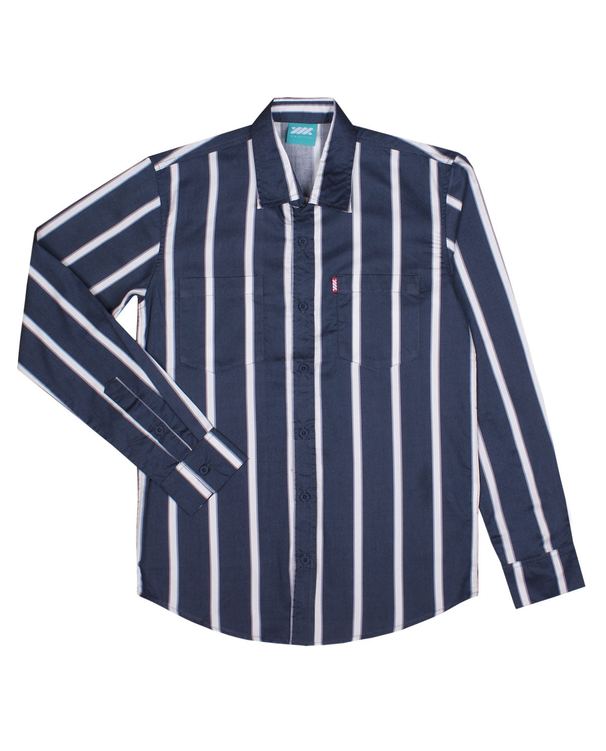 WADEZIG! FLANNEL SHIRT - JAILHOUSE NAVY