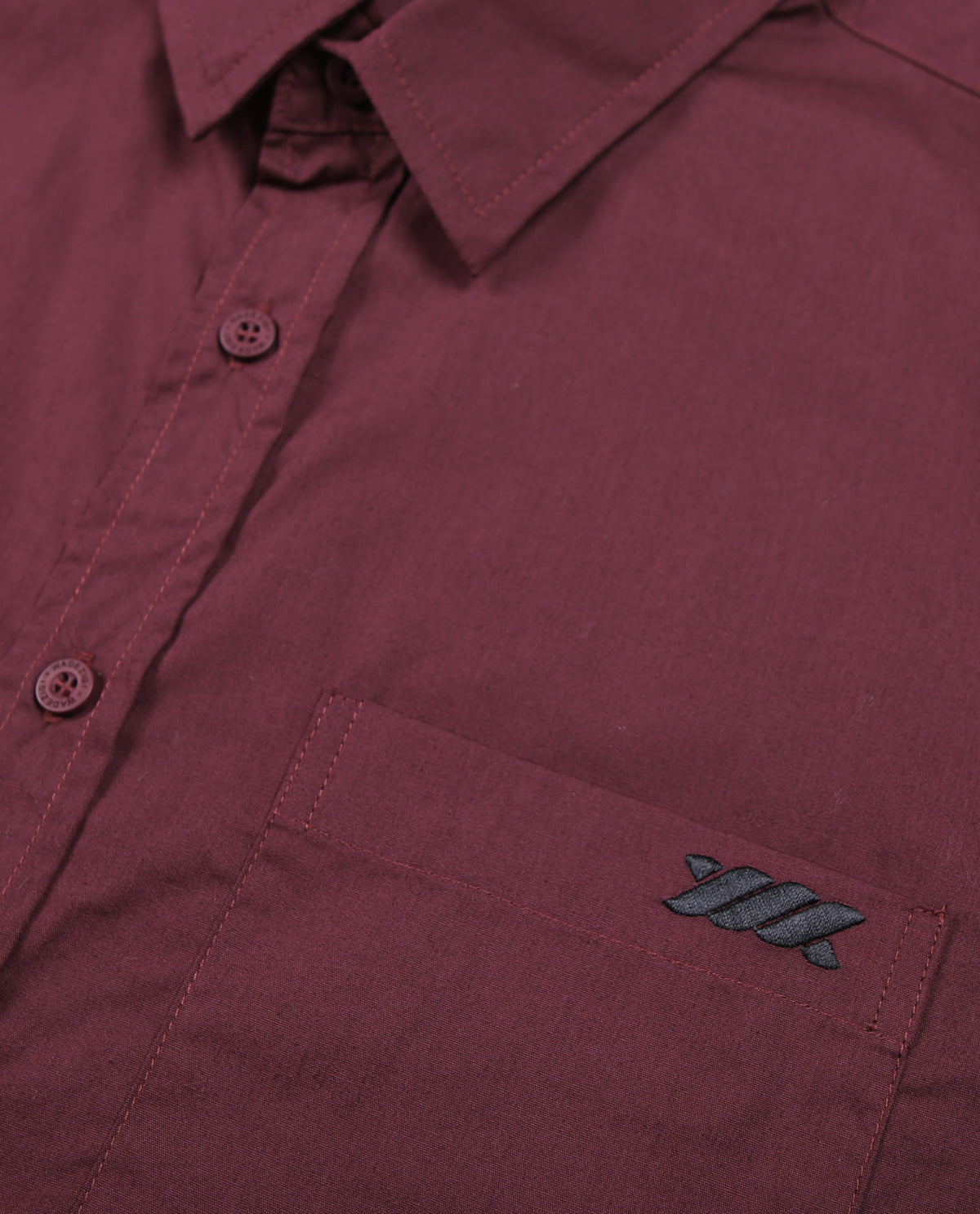 WADEZIG! SHIRT - RISE SS MAROON SHIRT