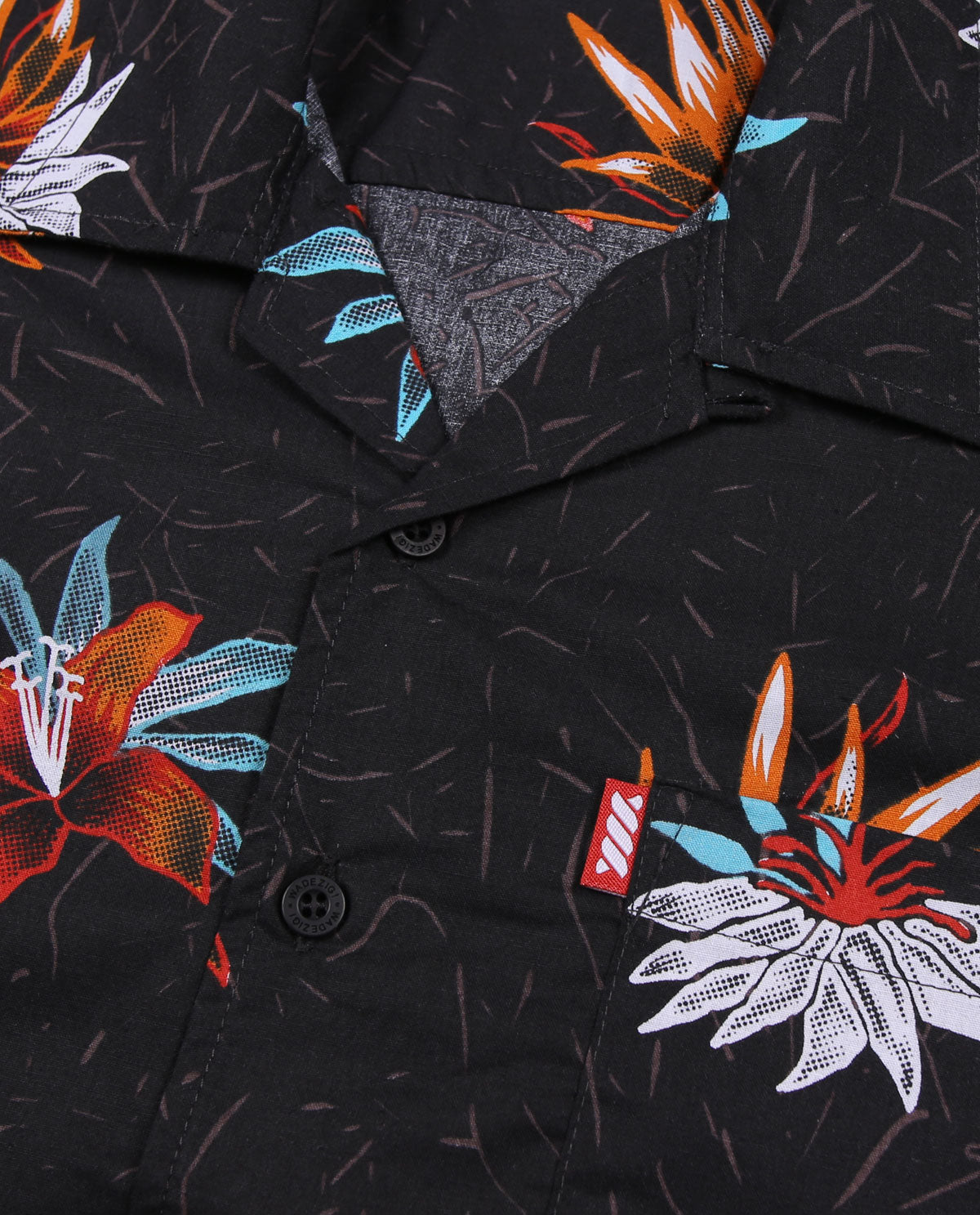 WADEZIG! SHIRT - BIRD OF PARADISE BLACK