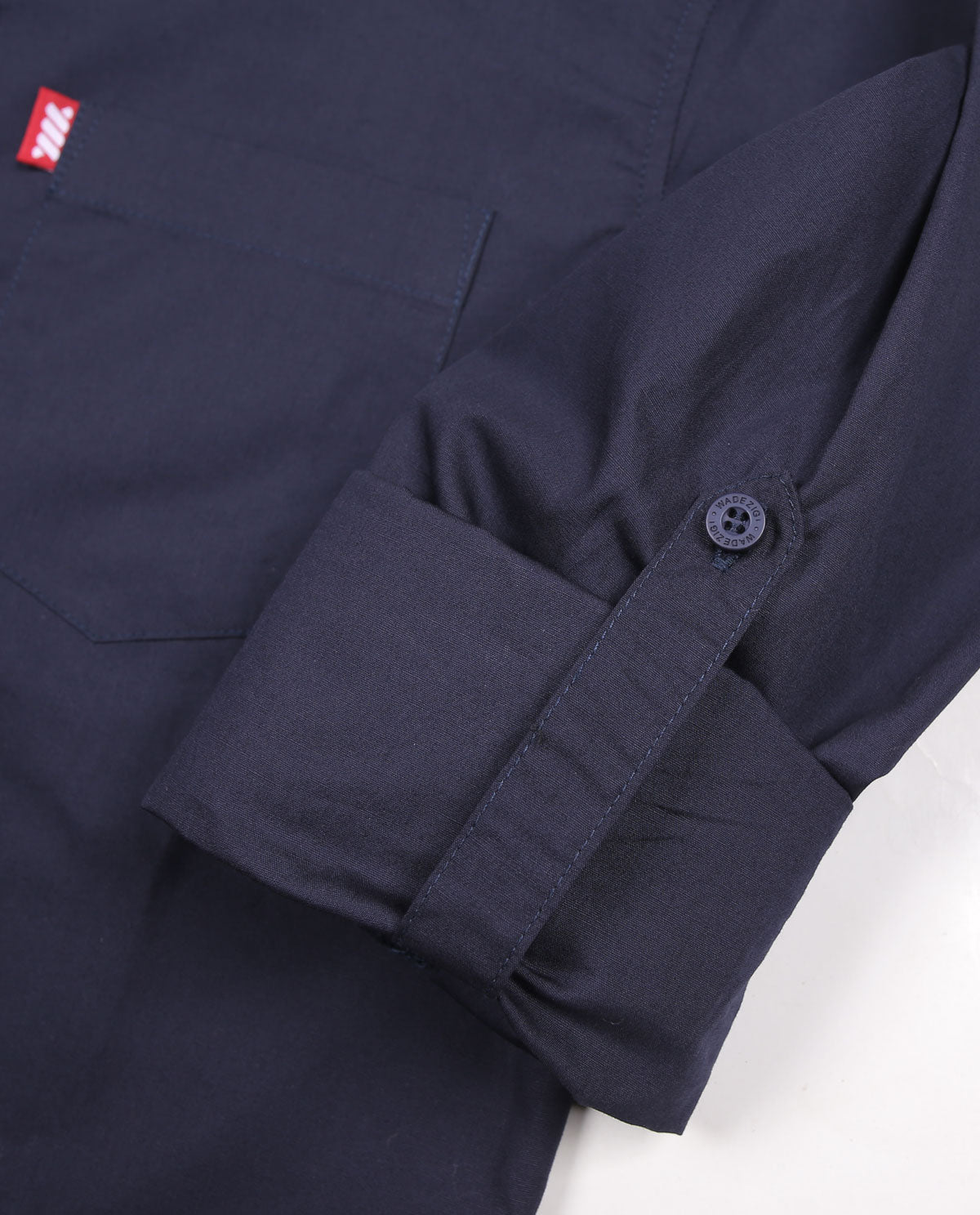 WADEZIG! SHIRT - TOP LS NAVY SHIRT