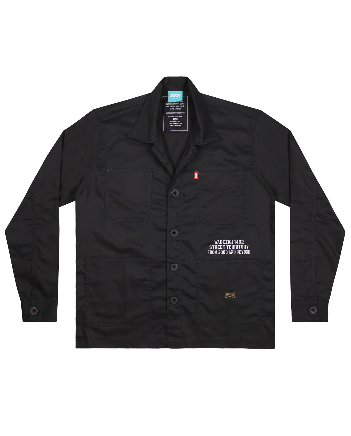 WADEZIG! JACKET - COMBED FIELD JACKET BLACK