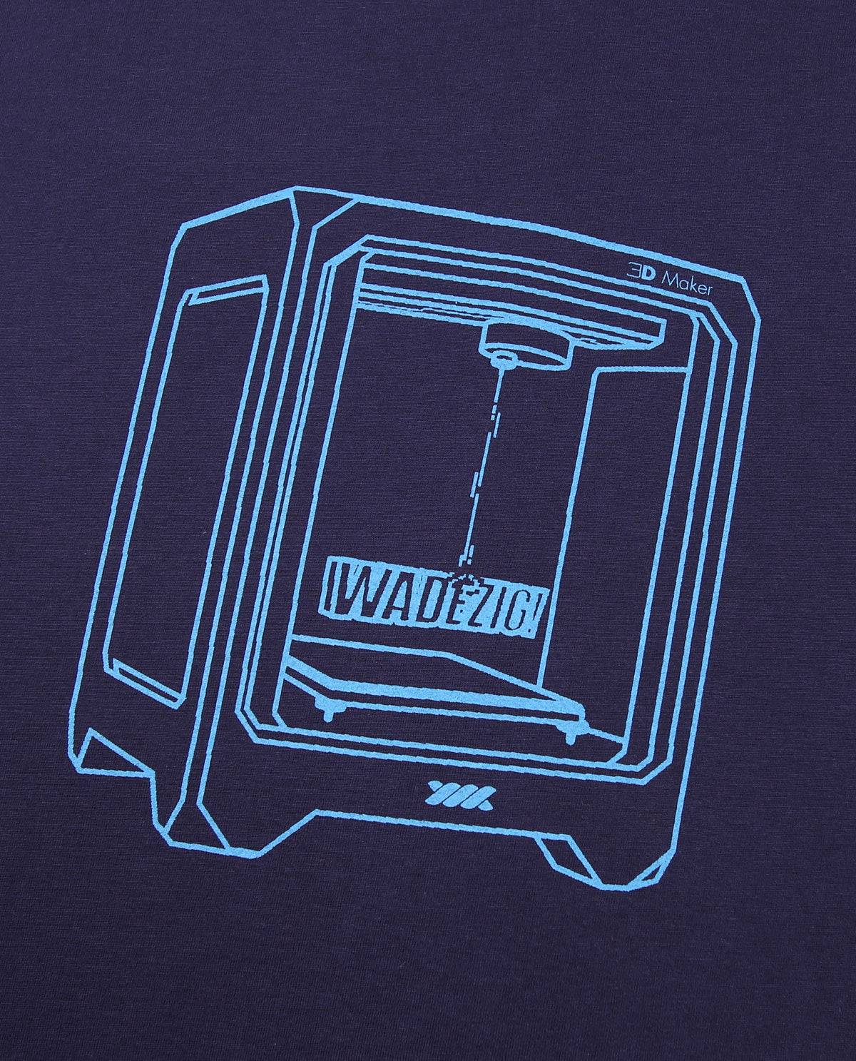 WADEZIG! T-SHIRT - RENDER NAVY