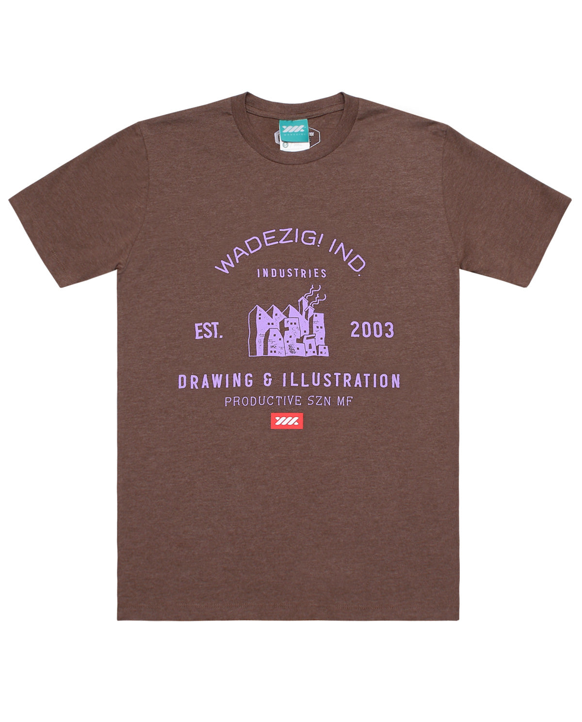 WADEZIG! T-SHIRT - INDUSTRIES BROWN