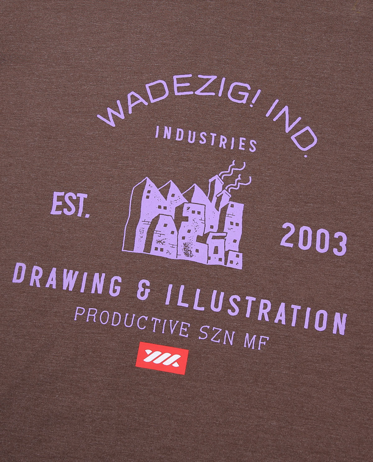 WADEZIG! T-SHIRT - INDUSTRIES BROWN