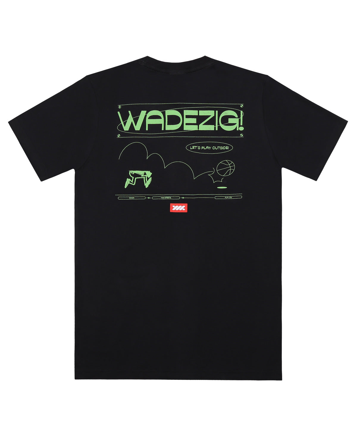 WADEZIG! T-SHIRT - BOUNCE BLACK