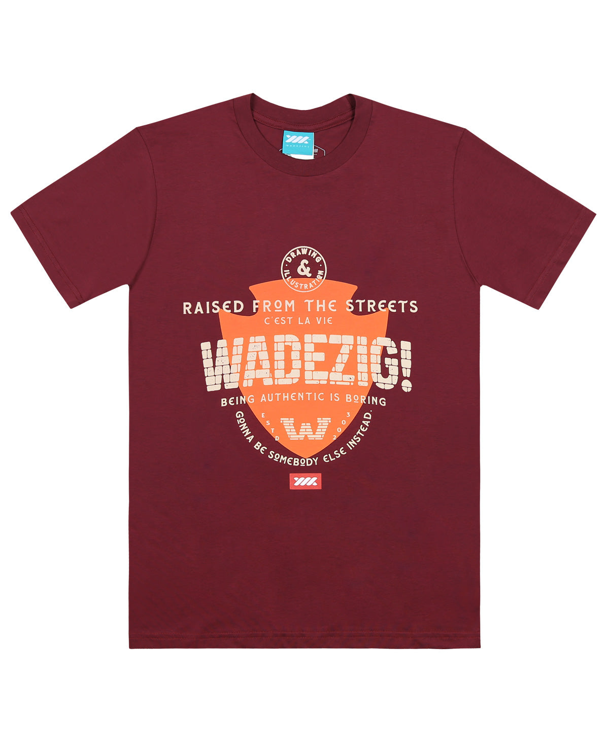 WADEZIG! T-SHIRT - ARROW MAROON TEES