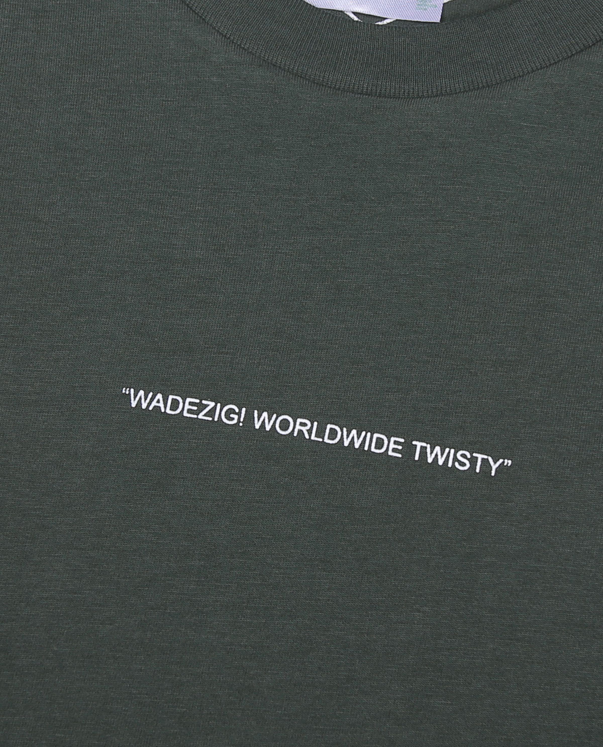 Wadezig! T-Shirt -Worlwide green tees