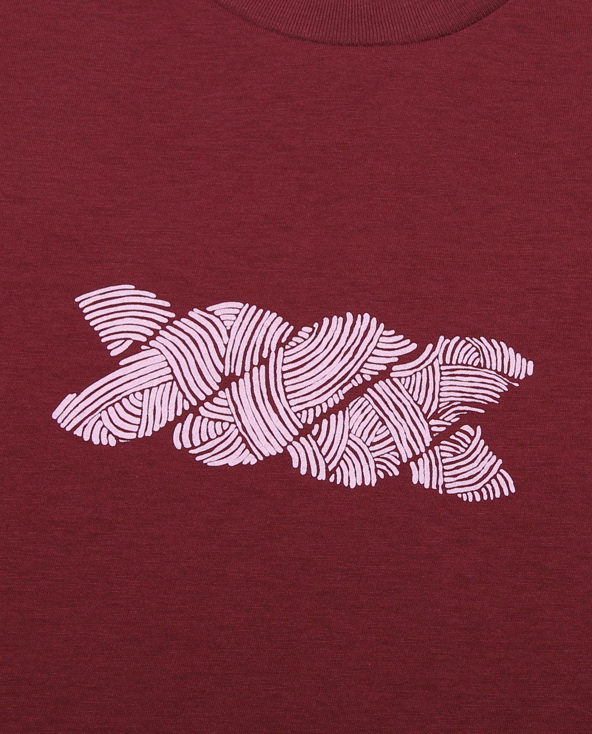 Wadezig! T-Shirt - Noodle Twisty Maroon Tees
