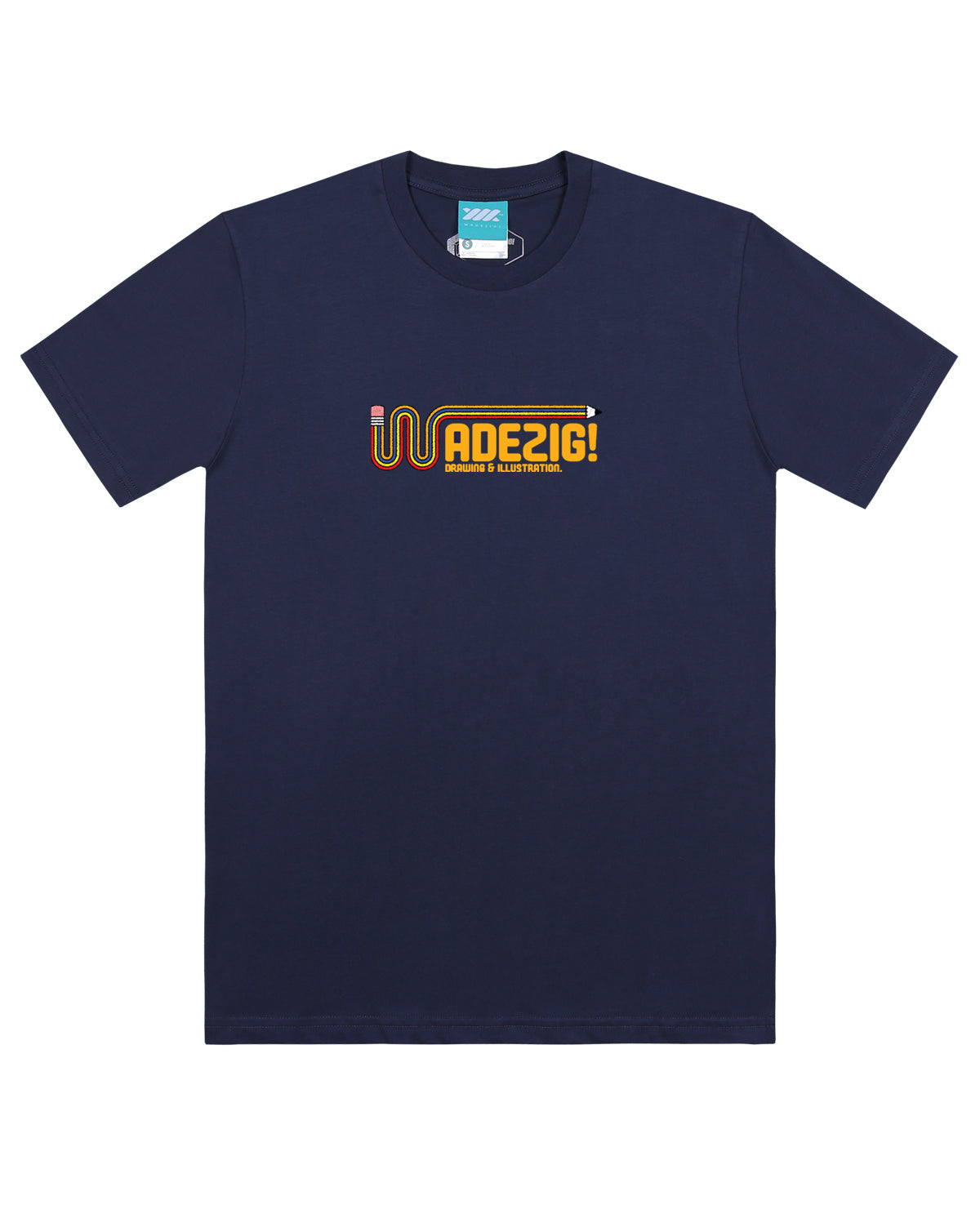 WADEZIG! T-SHIRT - STUDY NAVY TEES