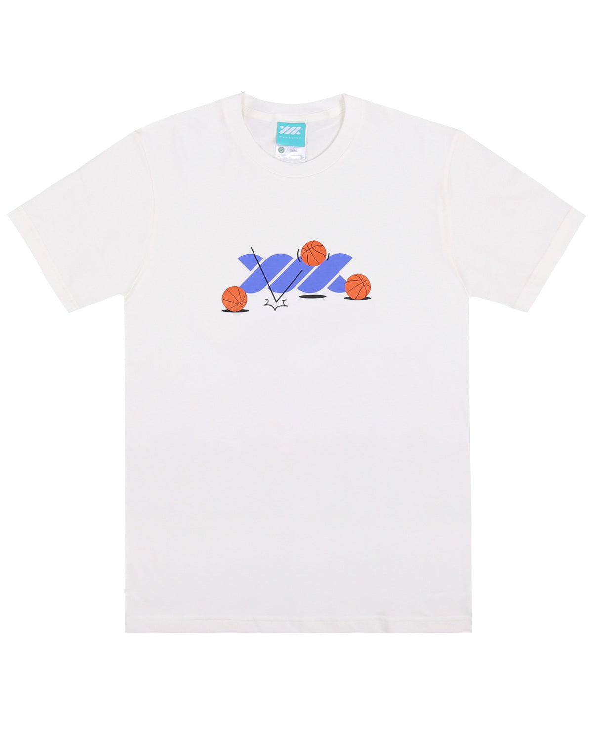 WADEZIG! T-SHIRT - BASKETBALL TWISTY BW