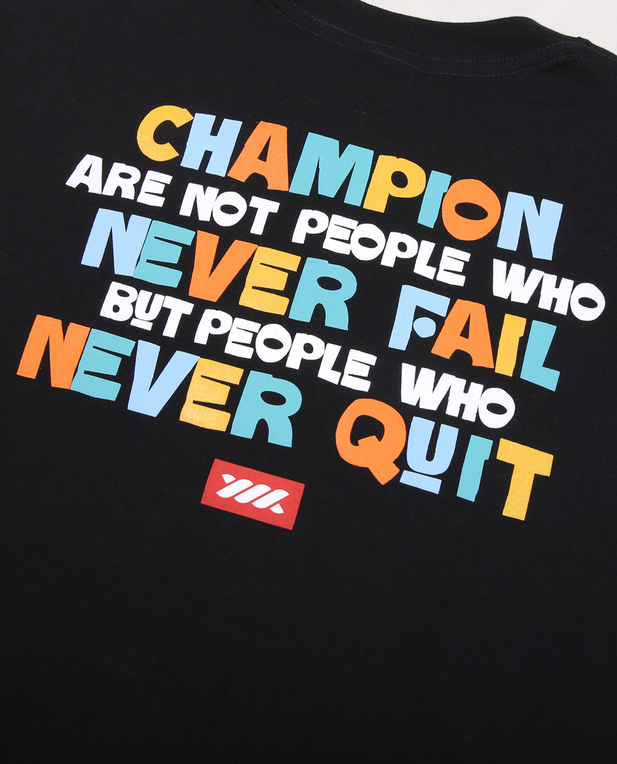 WADEZIG! T-SHIRT - NEVER QUIT LS BLACK