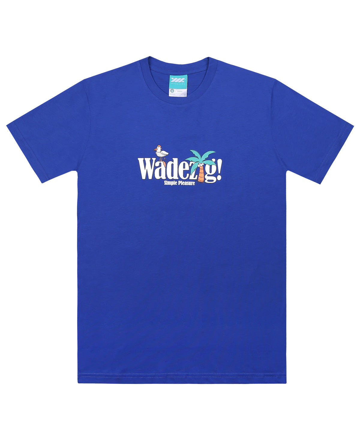 WADEZIG! T-SHIRT - PLEASURE STEEL BLUE