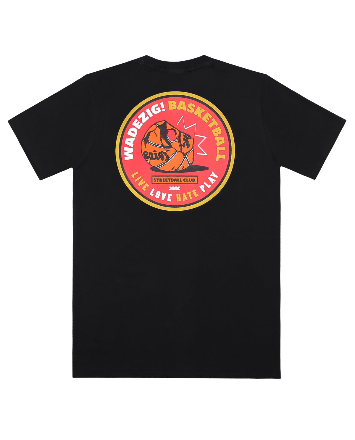 WADEZIG! T-SHIRT - STREET BALL BLACK