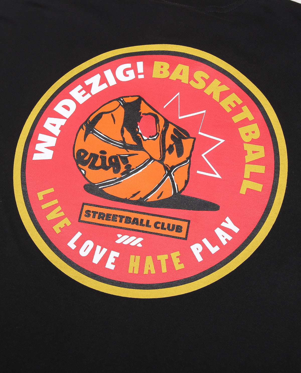 WADEZIG! T-SHIRT - STREET BALL BLACK