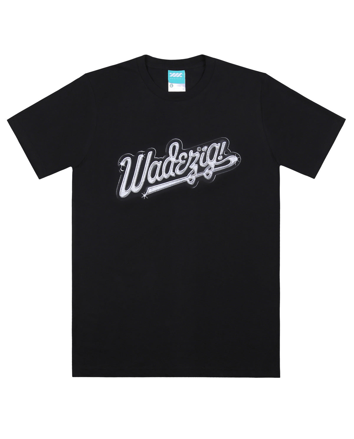 WADEZIG! T-SHIRT - CHROME SCRIPT BLACK