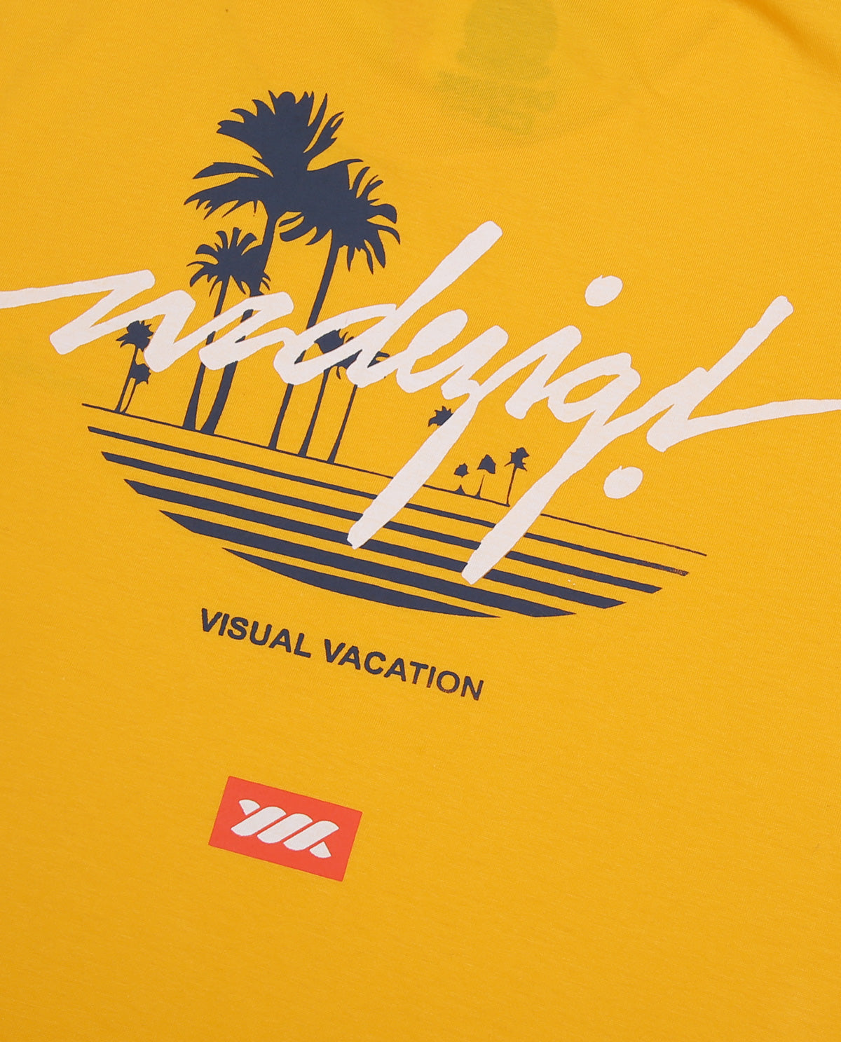 WADEZIG! T-SHIRT - VISUAL VACATION YELLOW