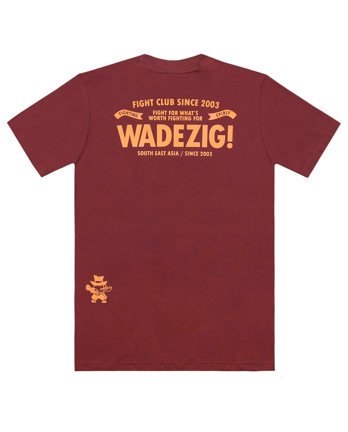 WADEZIG! T-SHIRT - FIGHTING SPIRIT MAROON