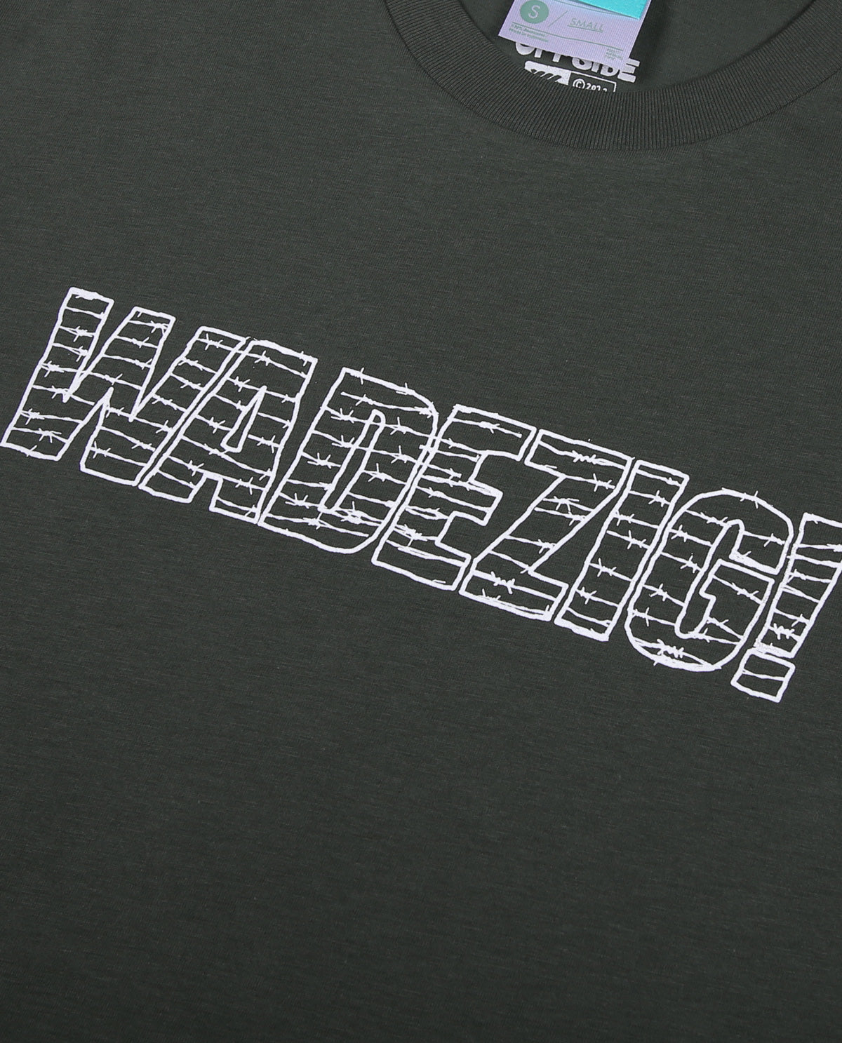 WADEZIG! T-SHIRT - BARBED GREEN
