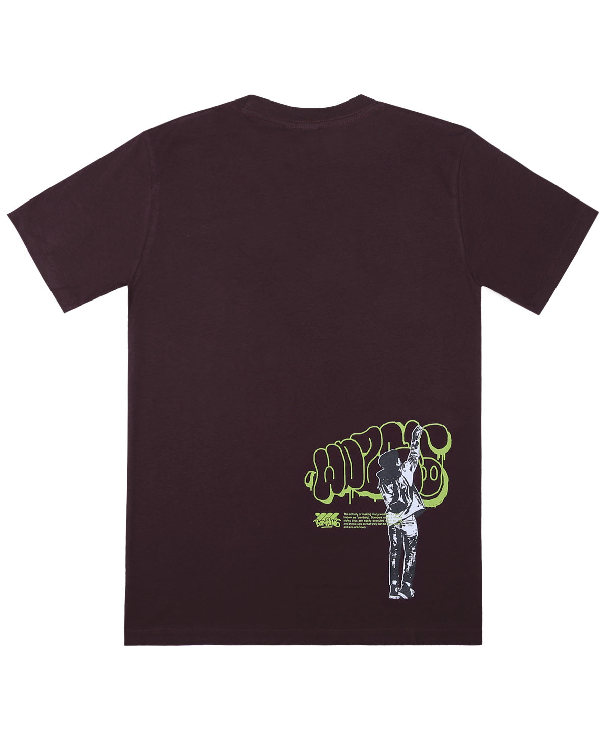 Wadezig! T-Shirt - Throwie Dark Maroon