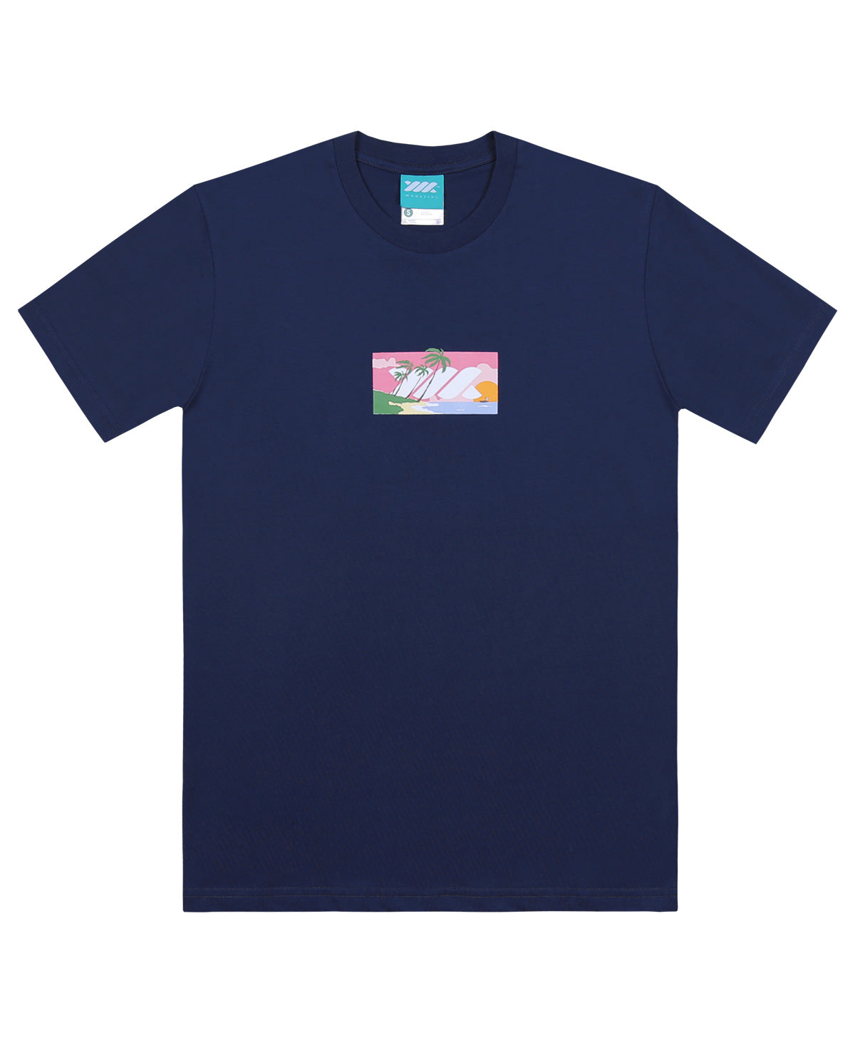 Wadezig! T-Shirt - Island Twistybox Navy