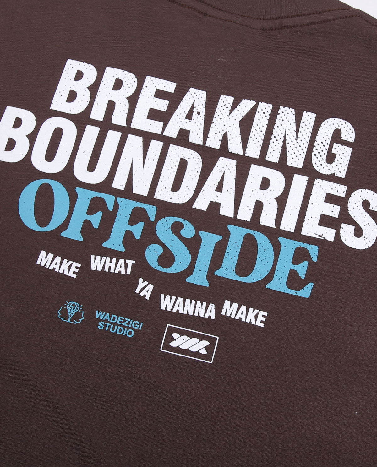 WADEZIG! T-SHIRT - BOUNDARIES MULTED CLAY