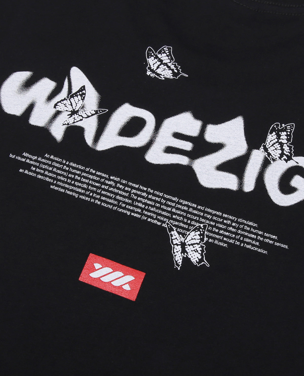 WADEZIG! TSHIRT -  ILLUSION BLACK