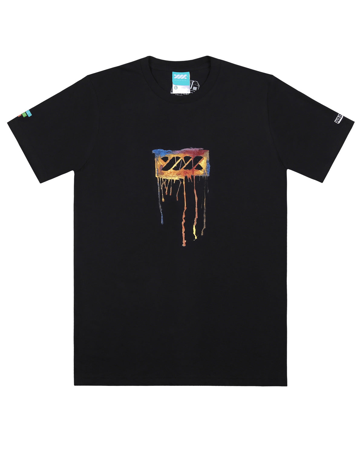 WADEZIG! T-SHIRT - LOGOGRAM SMASH HIT BLACK