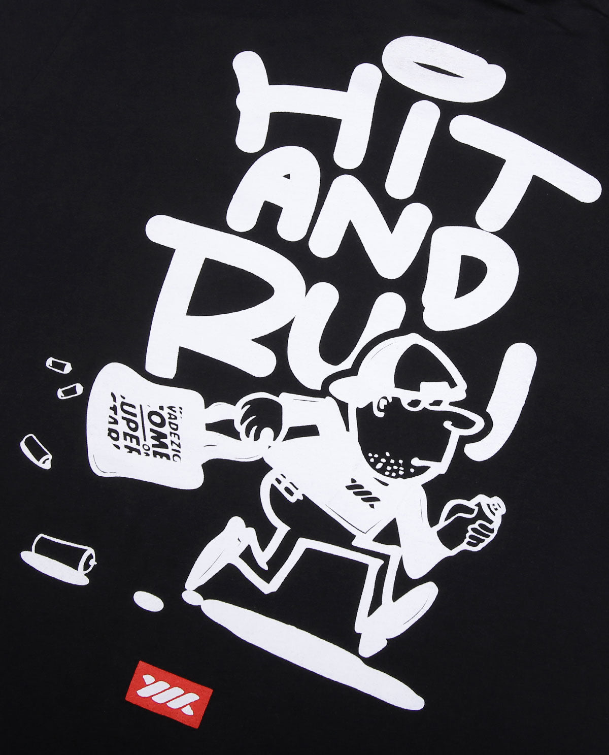 WADEZIG! T-SHIRT - HIT N RUN BLACK