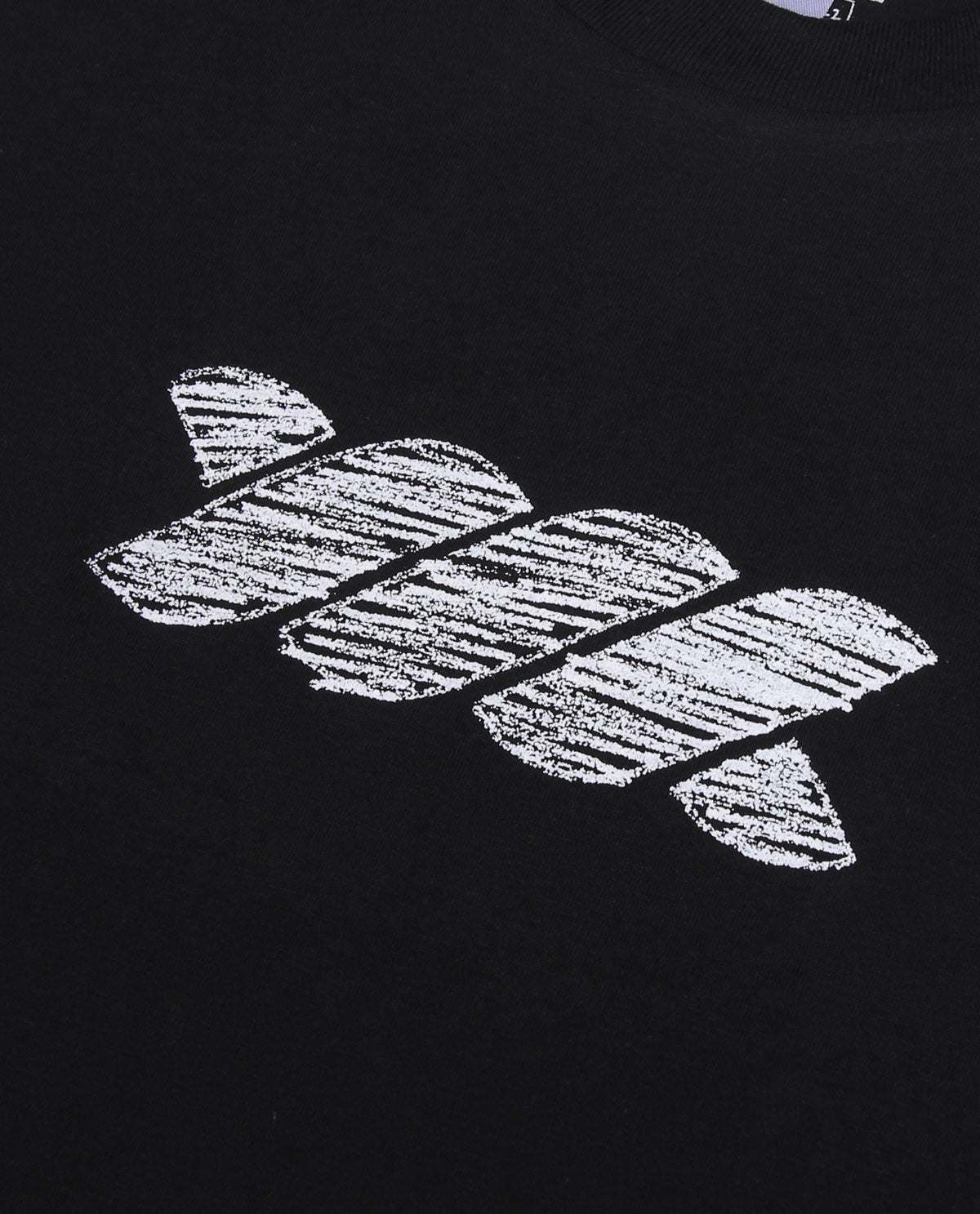 WADEZIG! T-SHIRT - CHALK TWISTY BLACK