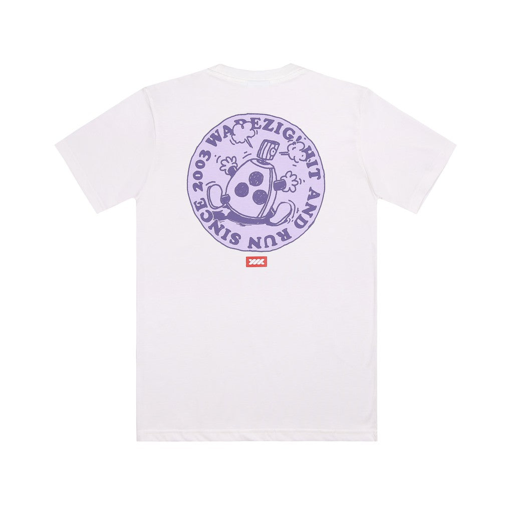 WADEZIG! T-SHIRT - HIT N RUN WHITE
