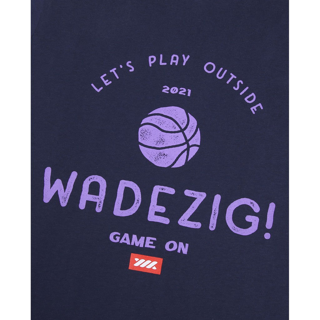 WADEZIG! T-SHIRT - THE COURT NAVY TEES