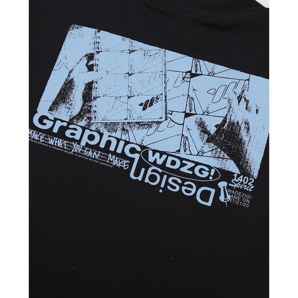 WADEZIG! T-SHIRT - VISUAL BLACK TEES