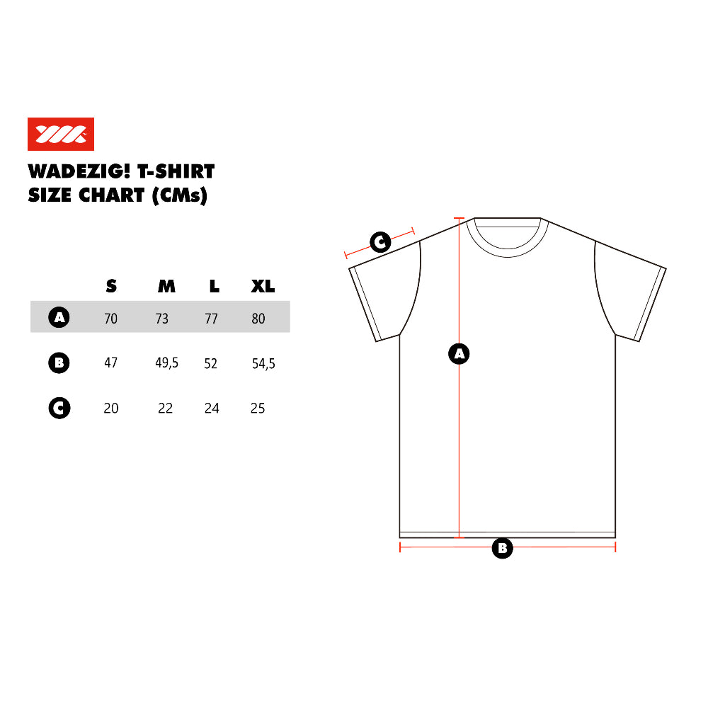 WADEZIG! T-SHIRT - SURFING BLACK