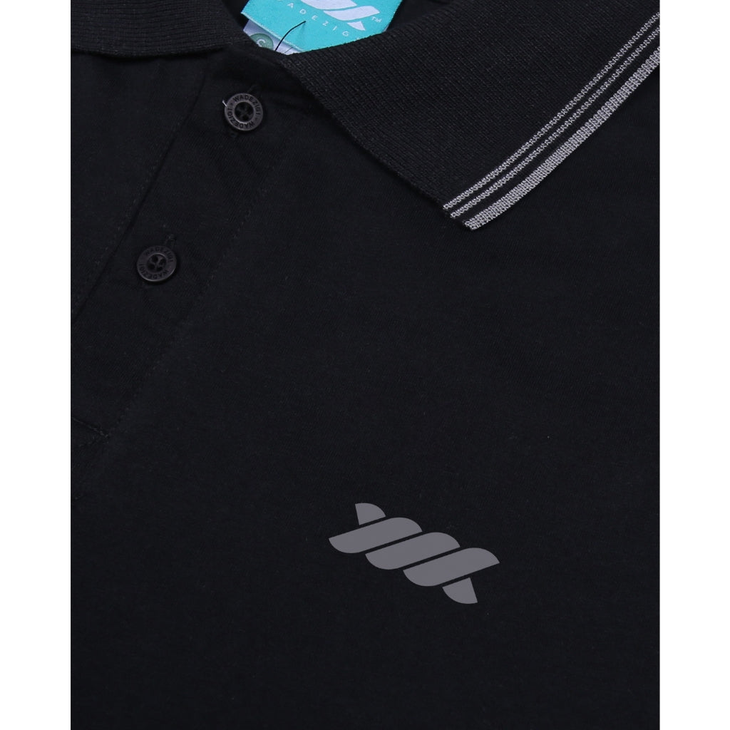 WADEZIG! POLOSHIRT - ROUM POLO BLACK