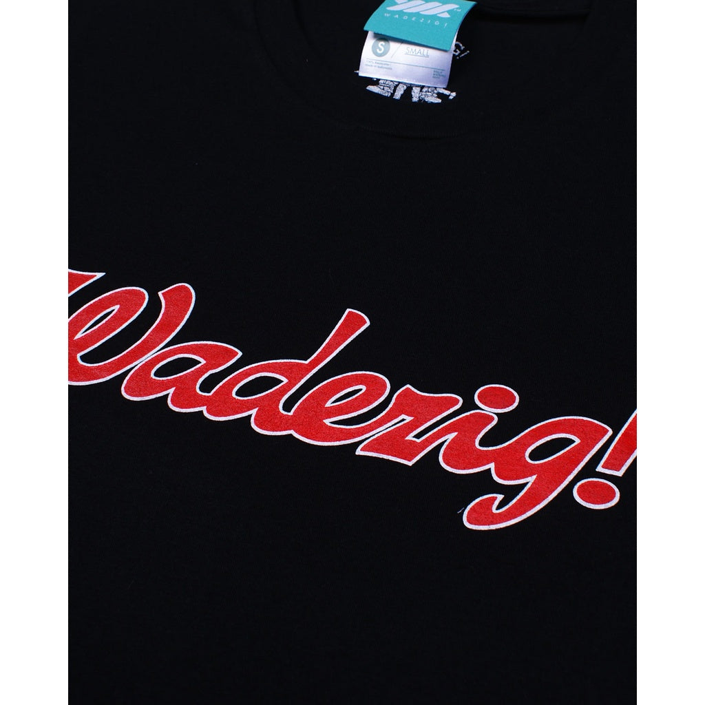 WADEZIG! T-SHIRT - ITALIC TEE BLACK