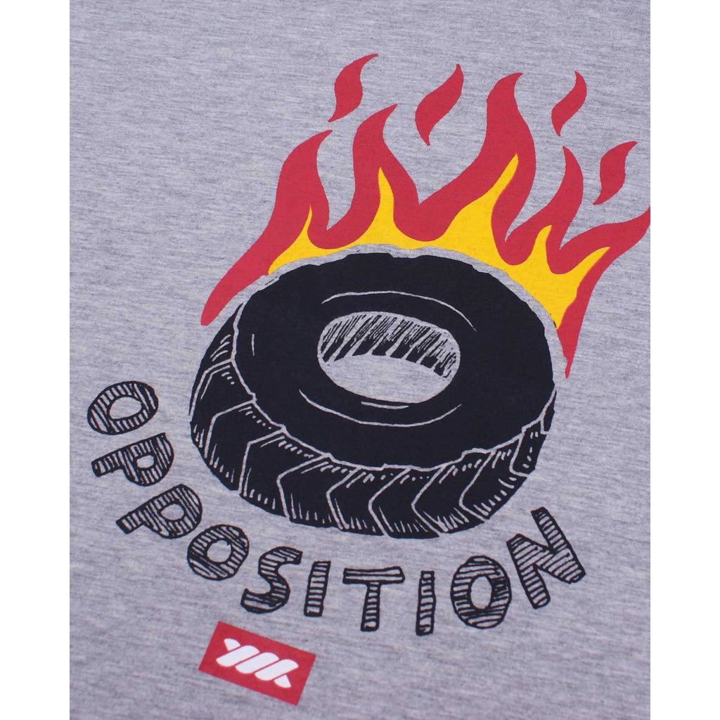 WADEZIG! T-SHIRT - OPPOSITION TEE MISTY