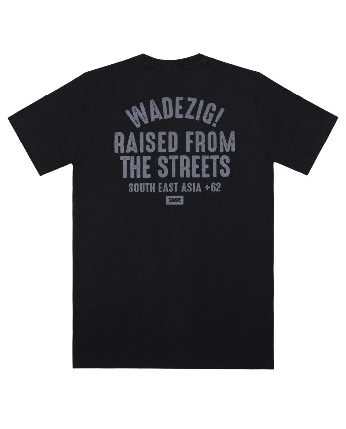 WADEZIG! T-SHIRT - RAISED BLACK TEES