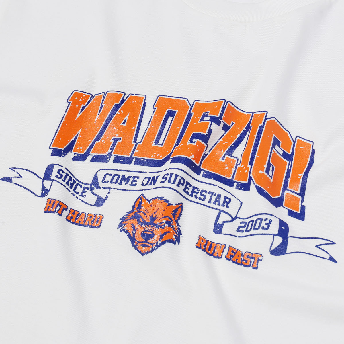 WADEZIG! T-SHIRT - HHRF BROKEN WHITE