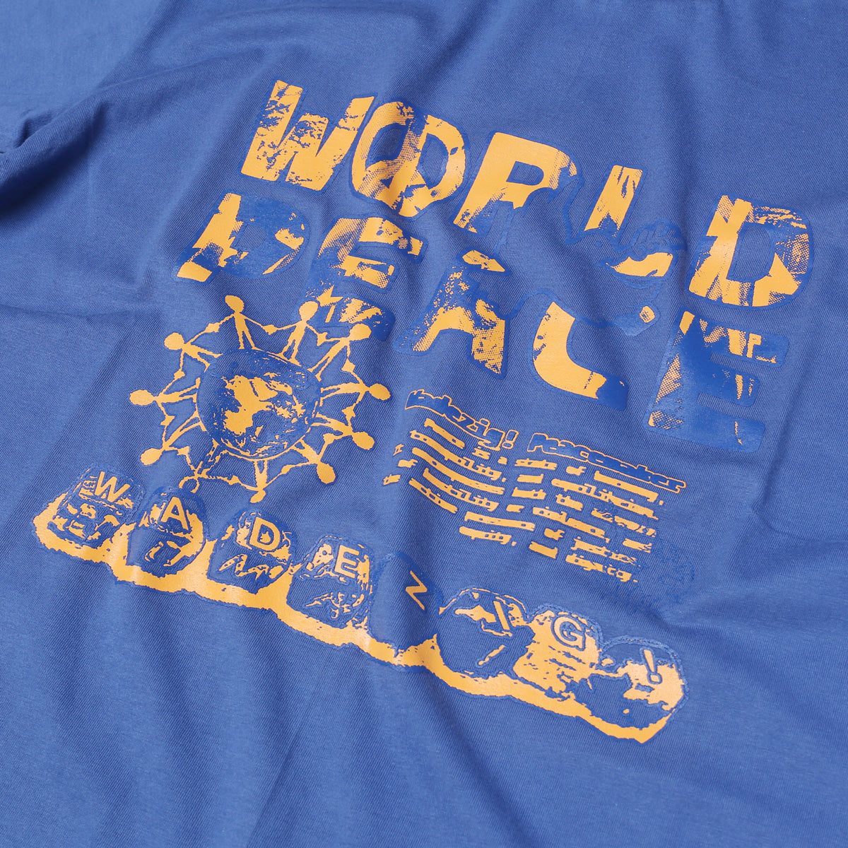 WADEZIG! T-SHIRT - PEACEMAKER DENIM BLUE