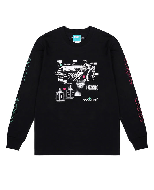 WADEZIG! T-SHIRT - EXIST LS BLACK