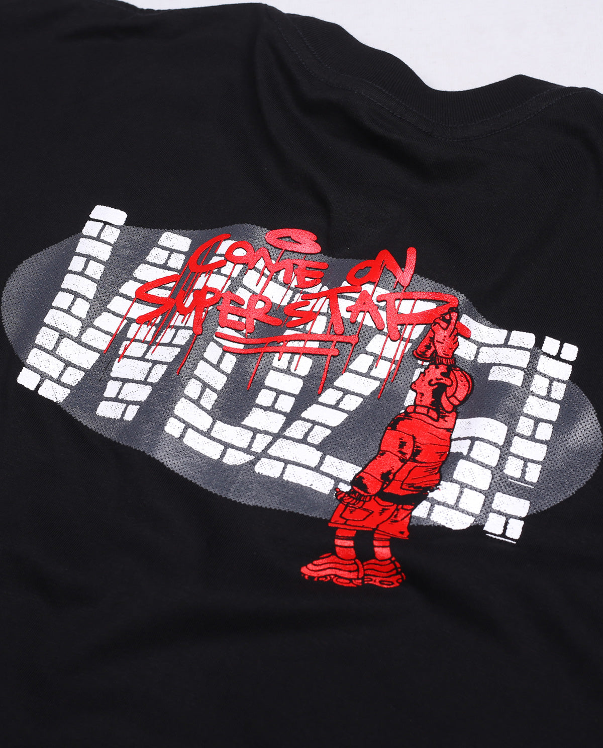 WADEZIG! T-SHIRT - BRICK WALL BLACK